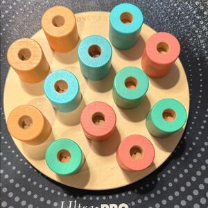 LOVEVERY Wooden Stacking Pegboard